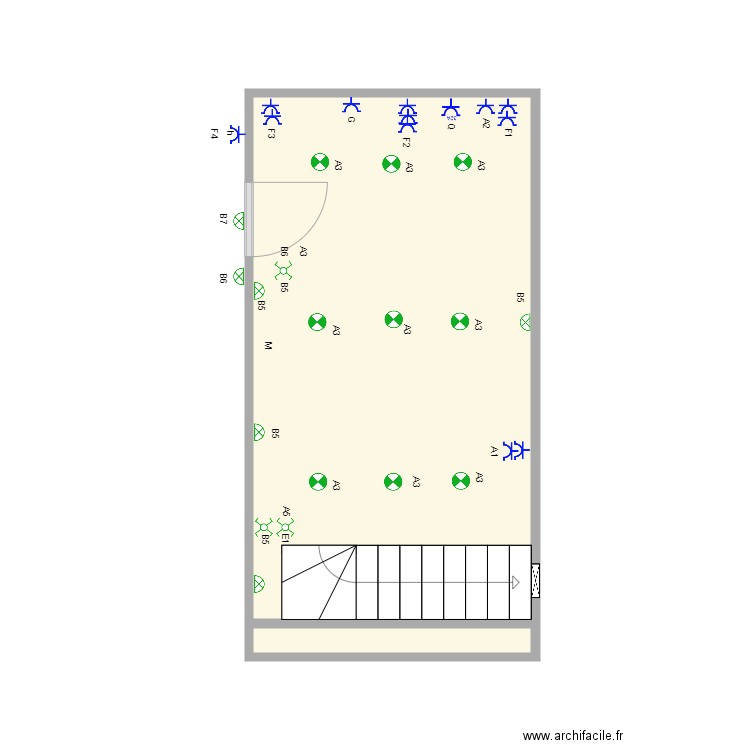 DEKEYN ELECT RDC. Plan de 2 pièces et 18 m2