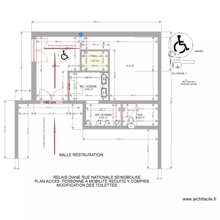 relais diane D. Plan de 