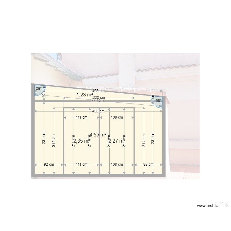 coupe1. Plan de 0 pièce et 0 m2