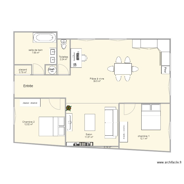 Blainville premier étage. Plan de 0 pièce et 0 m2