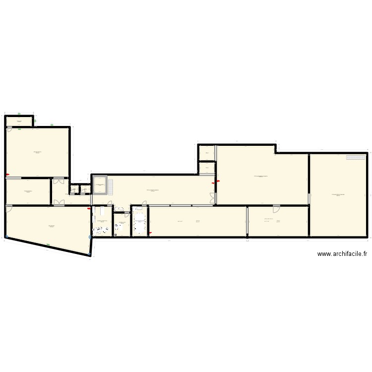 Etage batiment. Plan de 0 pièce et 0 m2