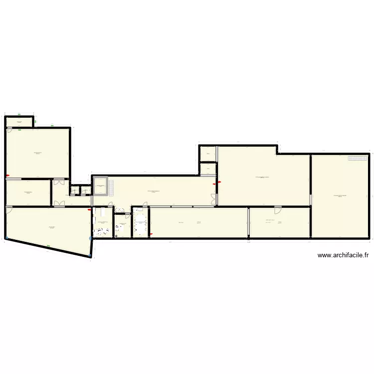 Etage batiment. Plan de Etage batiment. Plan de