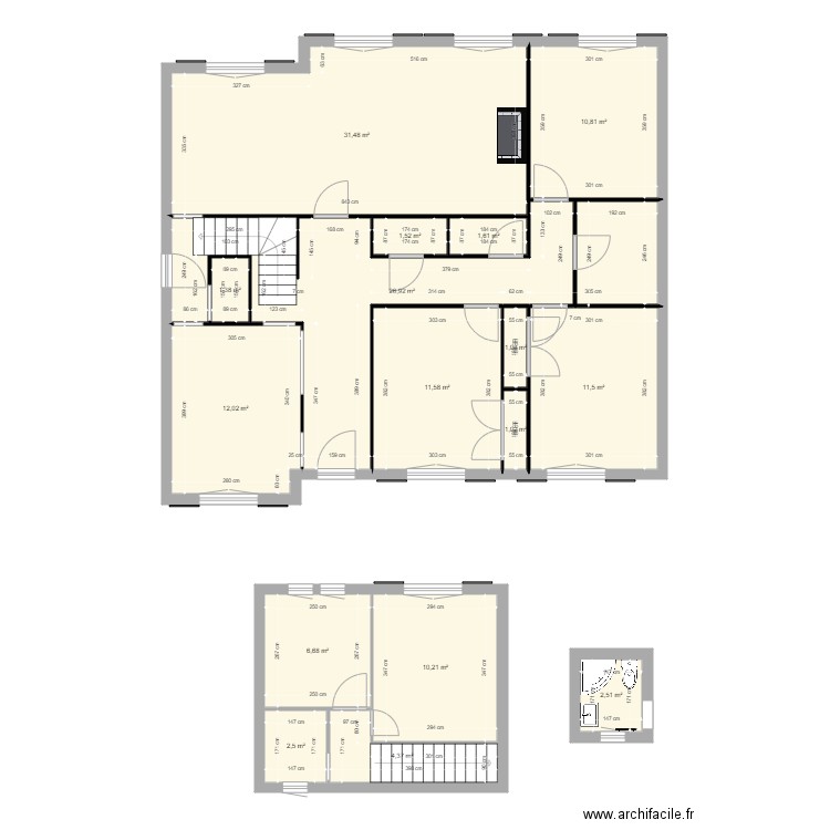 salle. Plan de 0 pièce et 0 m2