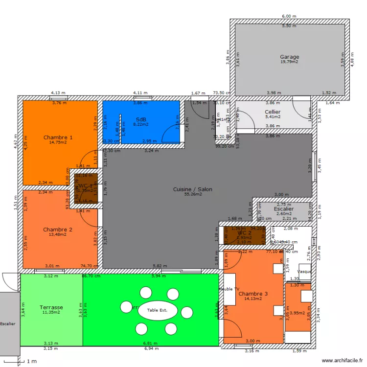 Maison . Plan de Maison . Plan de