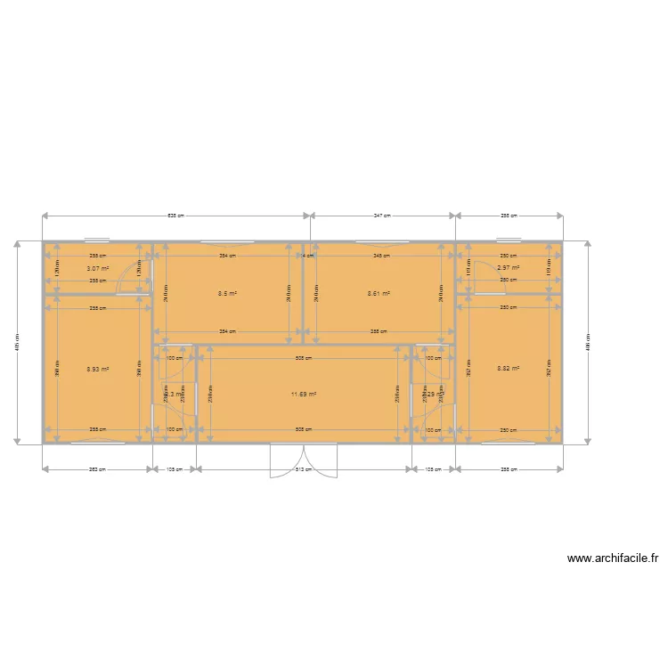 AMENAGEMENT 1 MODELE FARO T3 EN T4. Plan de AMENAGEMENT 1 MODELE FARO T3 EN T4. Plan de