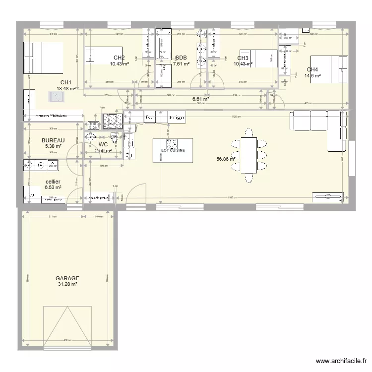 maison epilobes 3A. Plan de maison epilobes 3A. Plan de