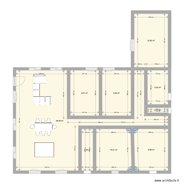 MAISON. Plan de 0 pièce et 0 m2
