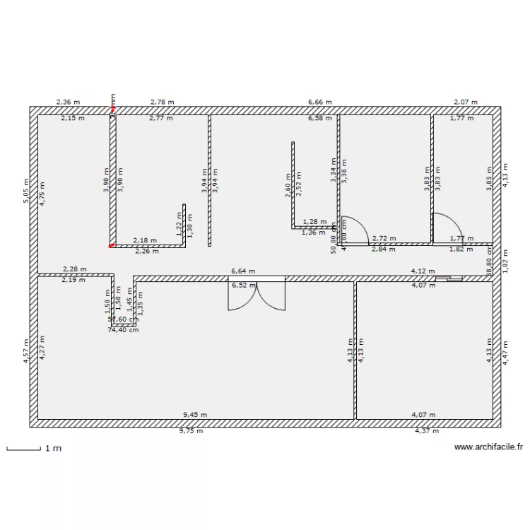 montadelle rdch. Plan de 