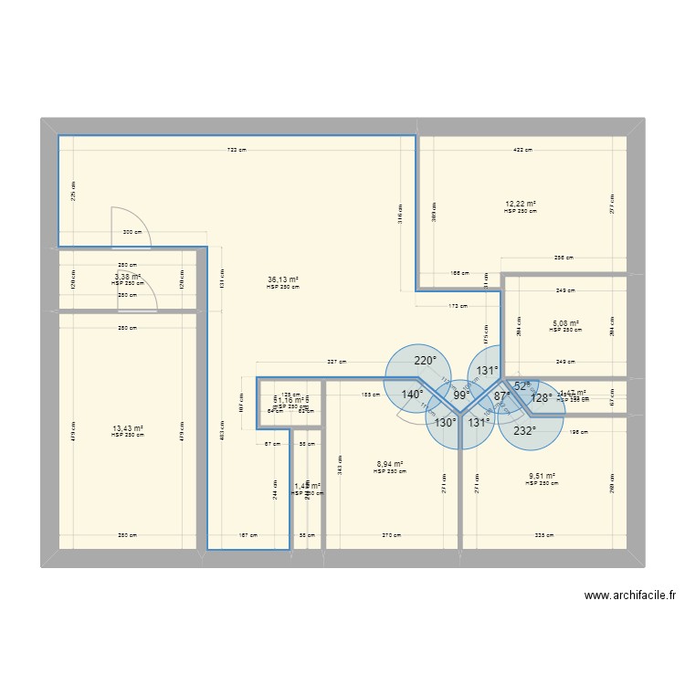 t3 plein pied avec garage. Plan de 10 pièces et 93 m2