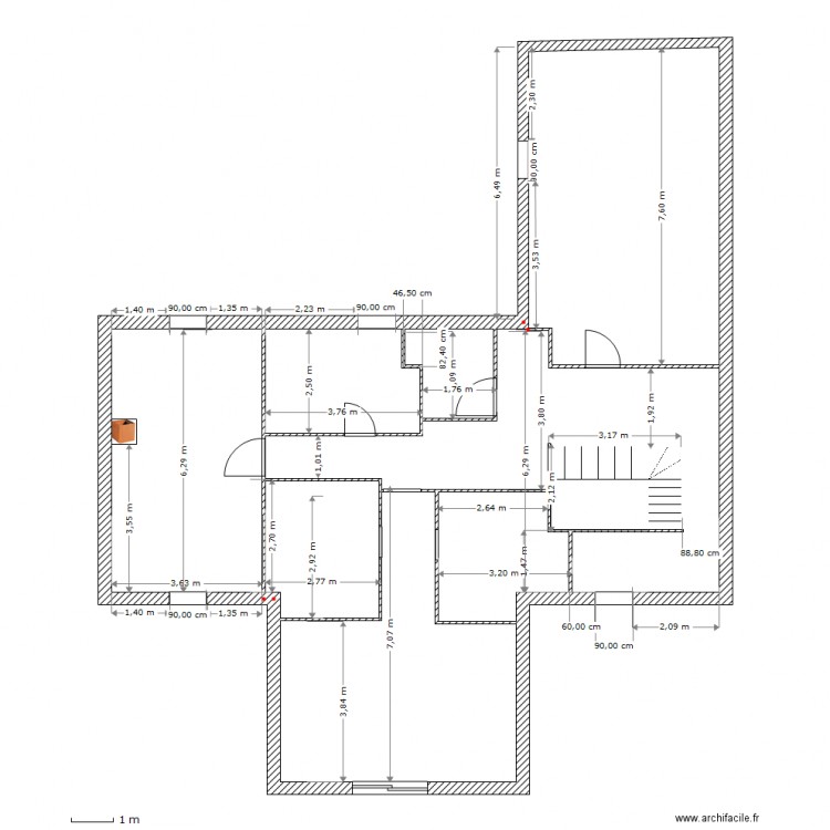 etage1. Plan de 0 pièce et 0 m2