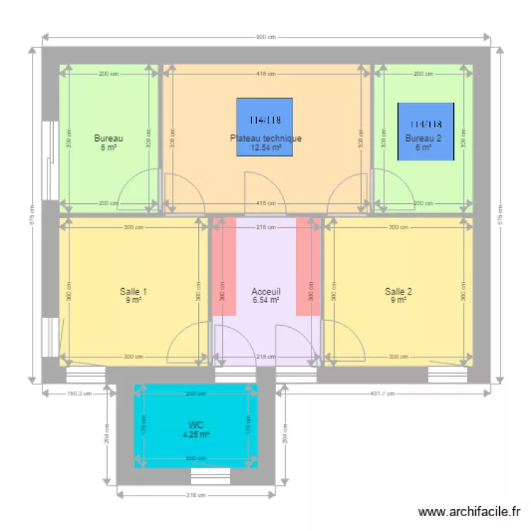 COULOMBEL. Plan de 