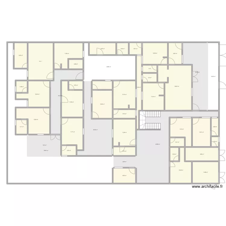 Plan Hotel RDC Retouche. Plan de 