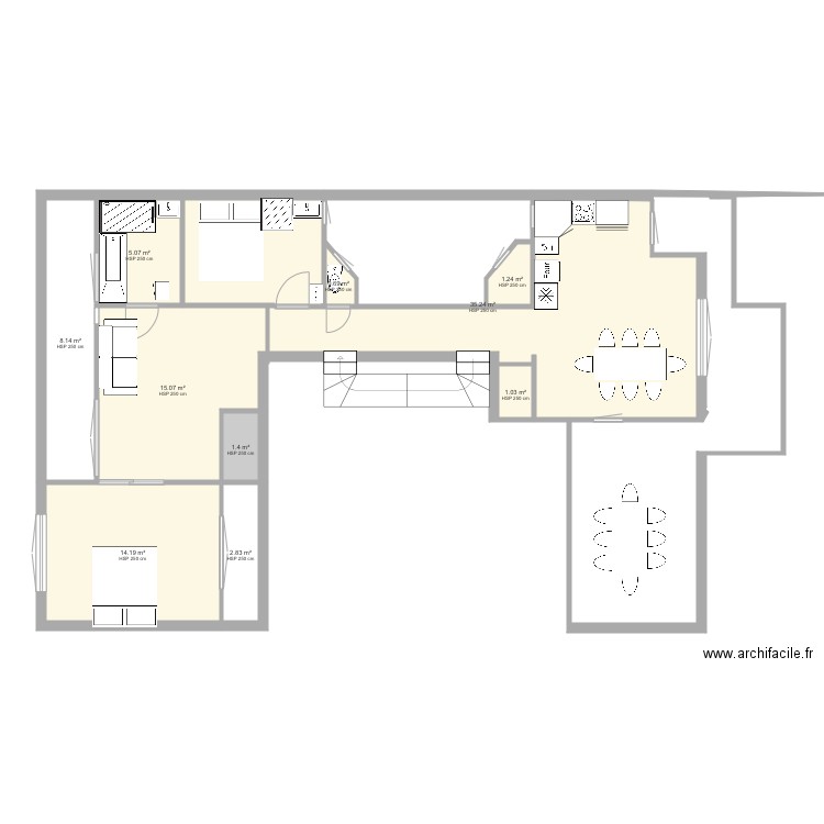 POUSSIN SALON. Plan de 0 pièce et 0 m2