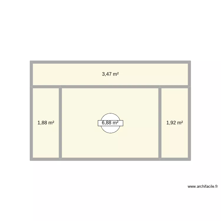 Pizza Gusto - Vitrine. Plan de 