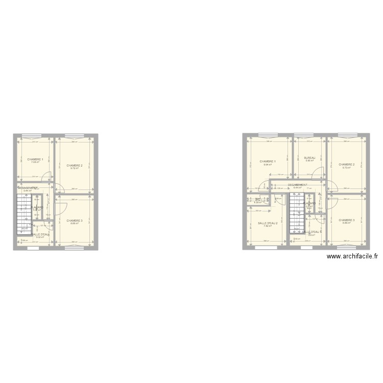 ETAGE. Plan de 0 pièce et 0 m2