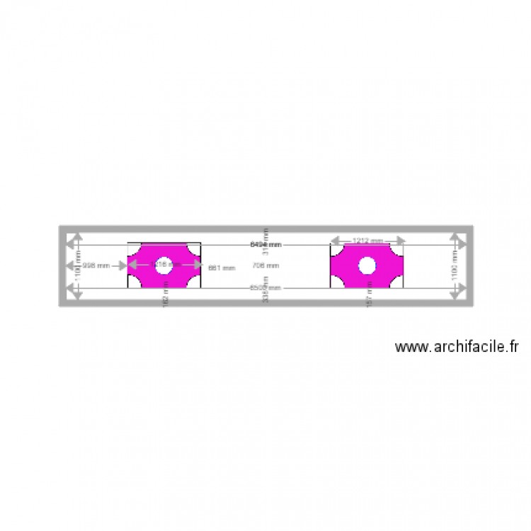 mur 3 haut. Plan de 0 pièce et 0 m2