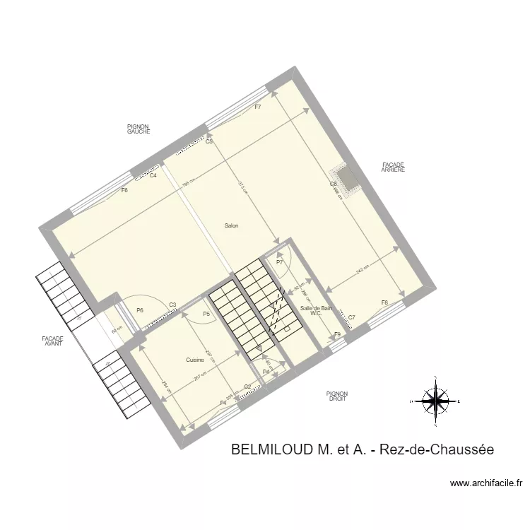 BELMILOUD Rez-de-Chauss&eacute;e_en coursOk. Plan de 