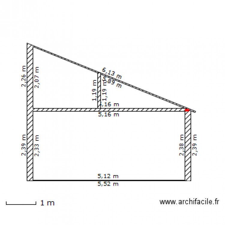 plans de coupe garage. Plan de 0 pièce et 0 m2