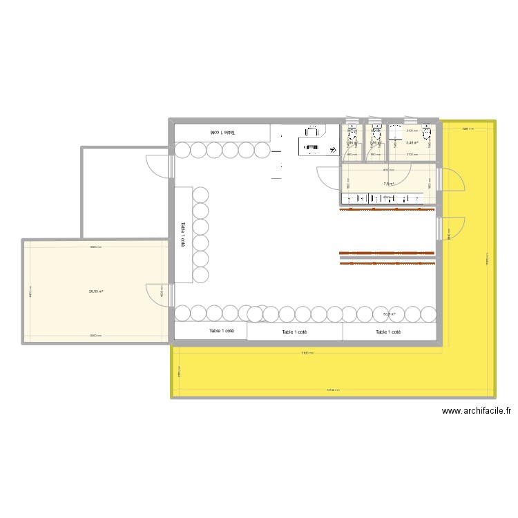 Appartement_v3. Plan de 6 pièces et 96 m2