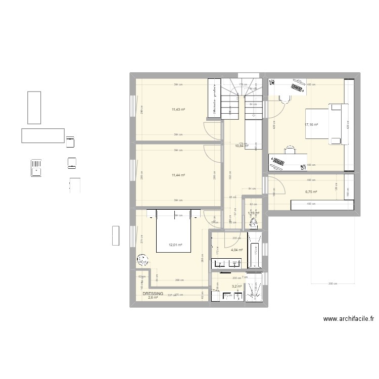 Chaponost V2.2-étage. Plan de 0 pièce et 0 m2
