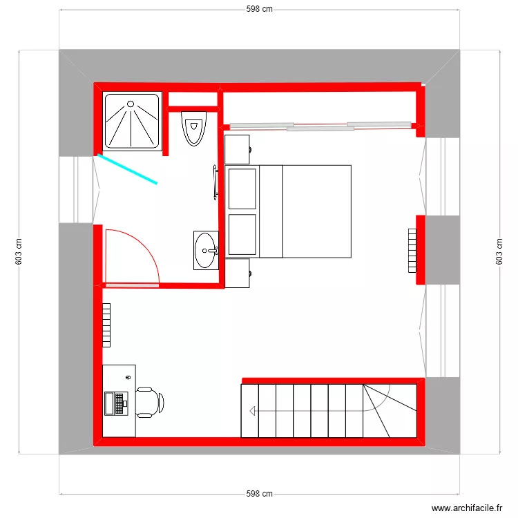 SCI LA HOUN RDC. Plan de 
