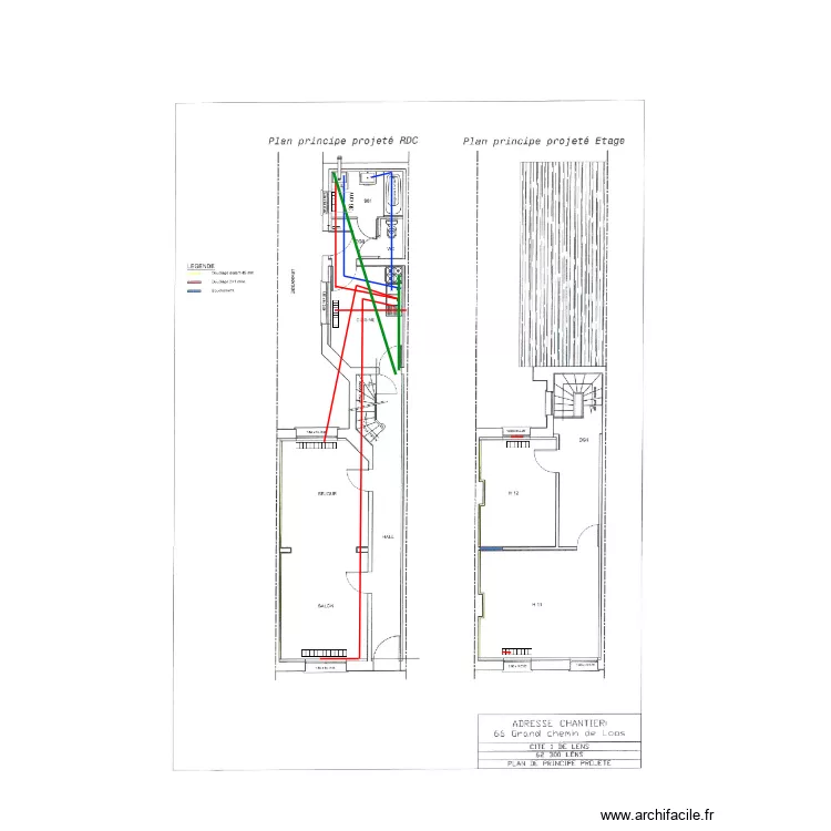 SNHC  66 GRAND CHEMIN DE LOOS AAE. Plan de 