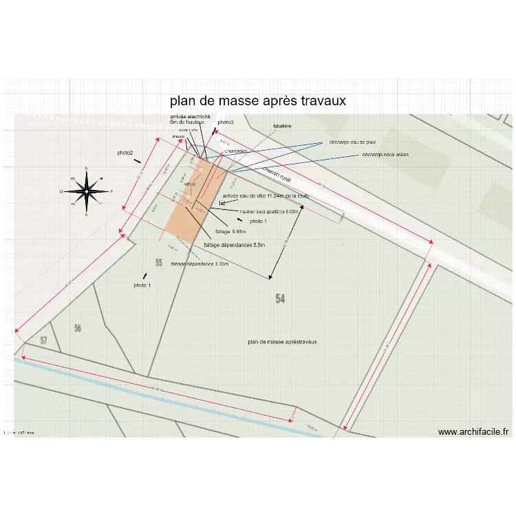 plan de masse apr&egrave;s travaux corection 1. Plan de 