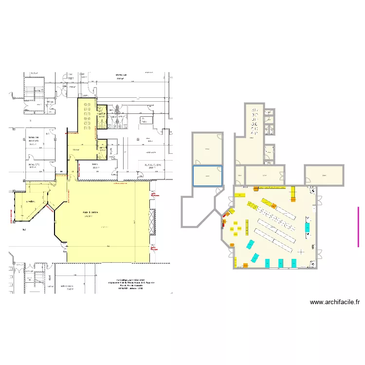 ARGONNE coll&egrave;ge J Rostand D1. Plan de 