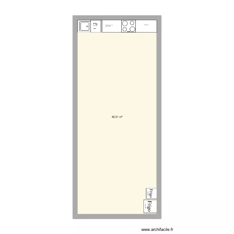 salle lavans. Plan de 