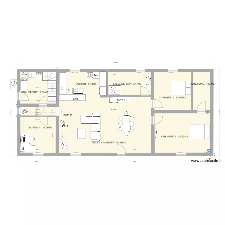 LES PREAUX. Plan de 