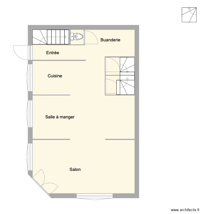 Montebello après travaux. Plan de 0 pièce et 0 m2