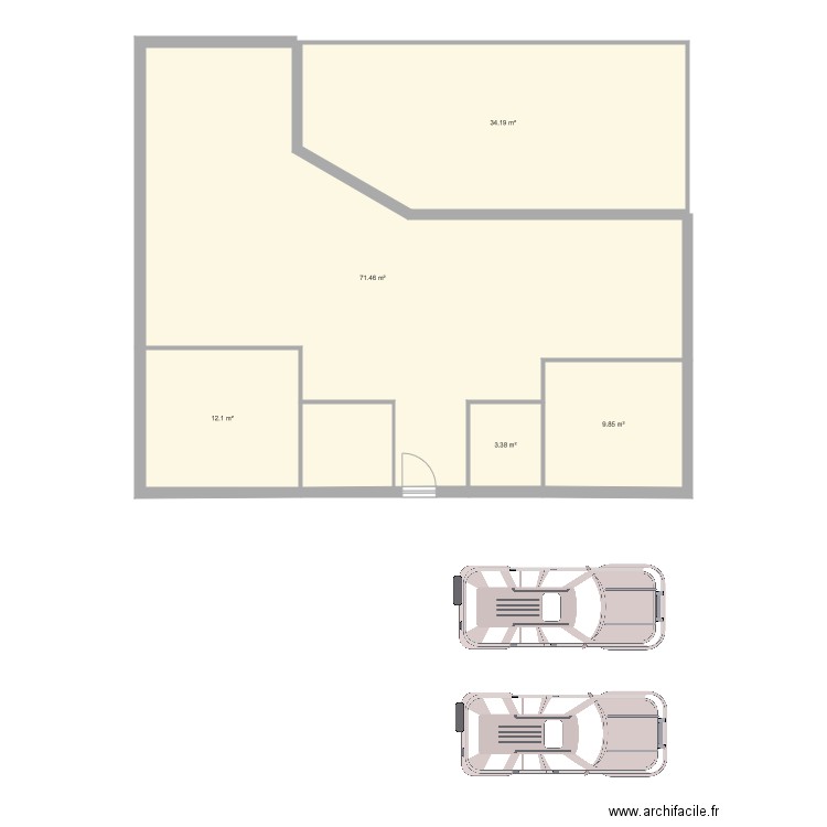 Maison Jeff Amandiers. Plan de 0 pièce et 0 m2
