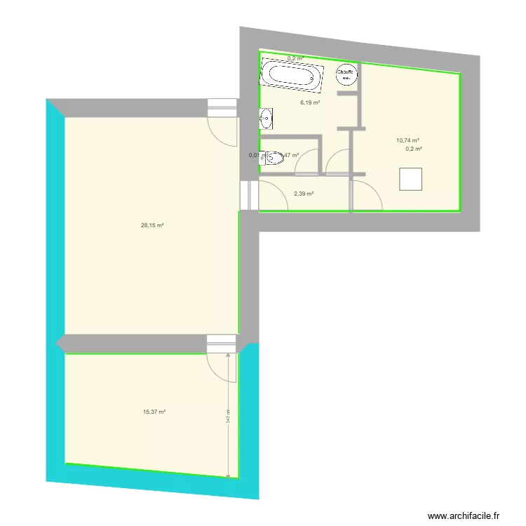 Appart Jim V2. Plan de 