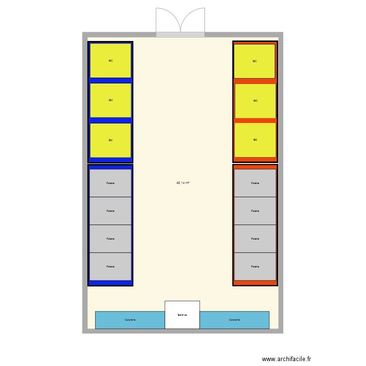 Stock produits chimiques 301120. Plan de 0 pièce et 0 m2