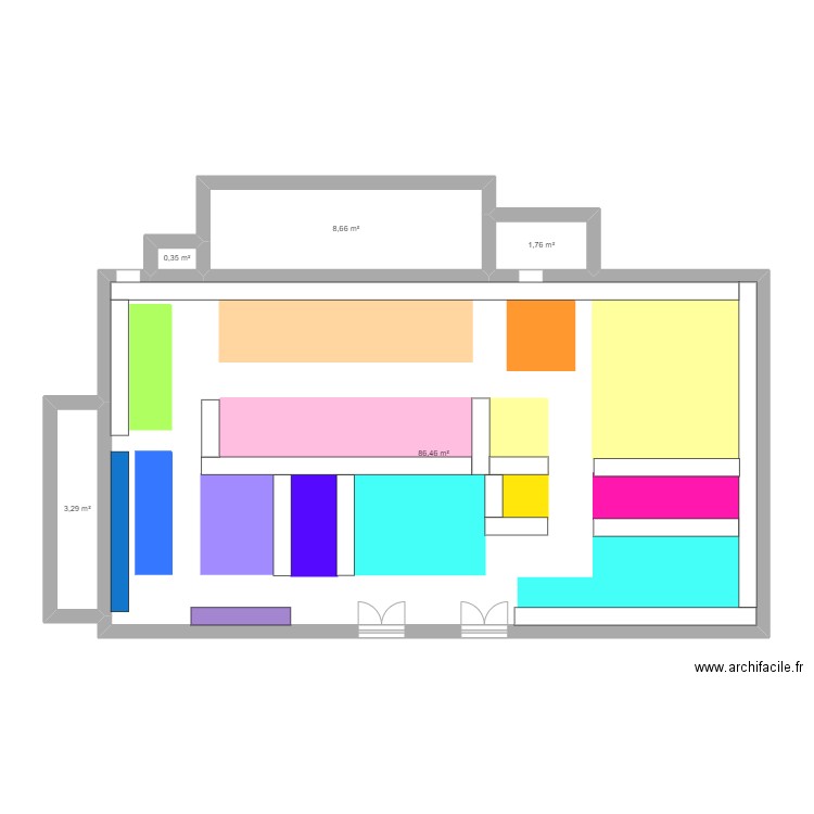 Magasin Kiabi Houdemont. Plan de 0 pièce et 0 m2
