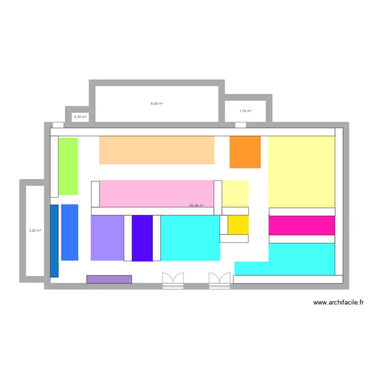 Magasin Kiabi Houdemont. Plan de 