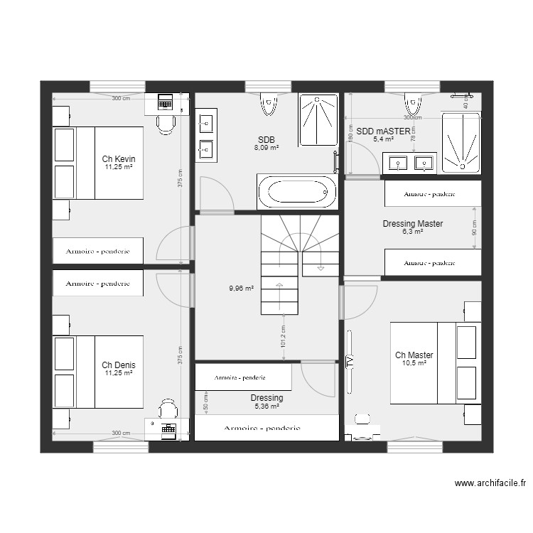 R 1 ST GENEVIVIEVE PROJET. Plan de 0 pièce et 0 m2