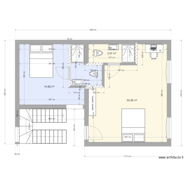 Collège 162 2 eme etage après travaux V2. Plan de 0 pièce et 0 m2