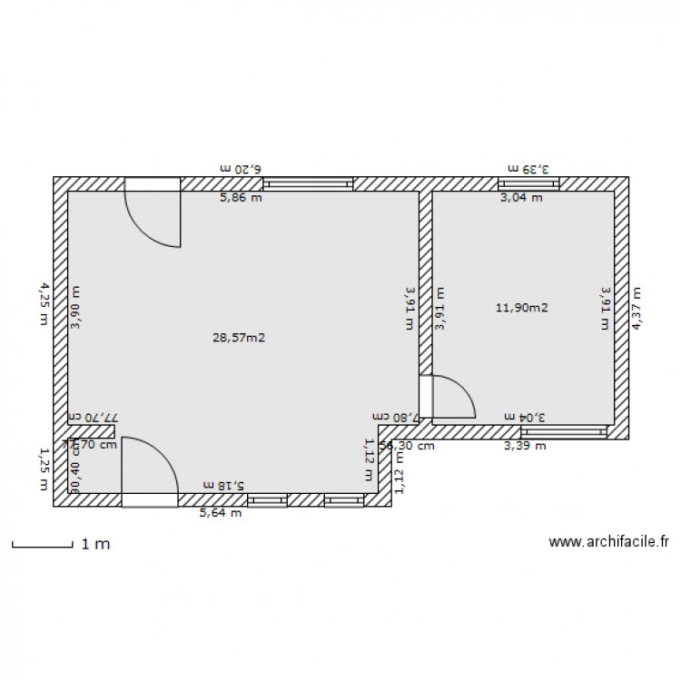 Villa Denise. Plan de 0 pièce et 0 m2