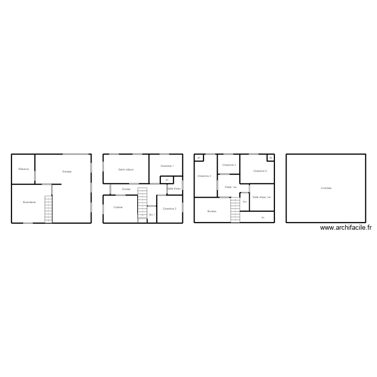 QUIMPER BLEAS. Plan de 