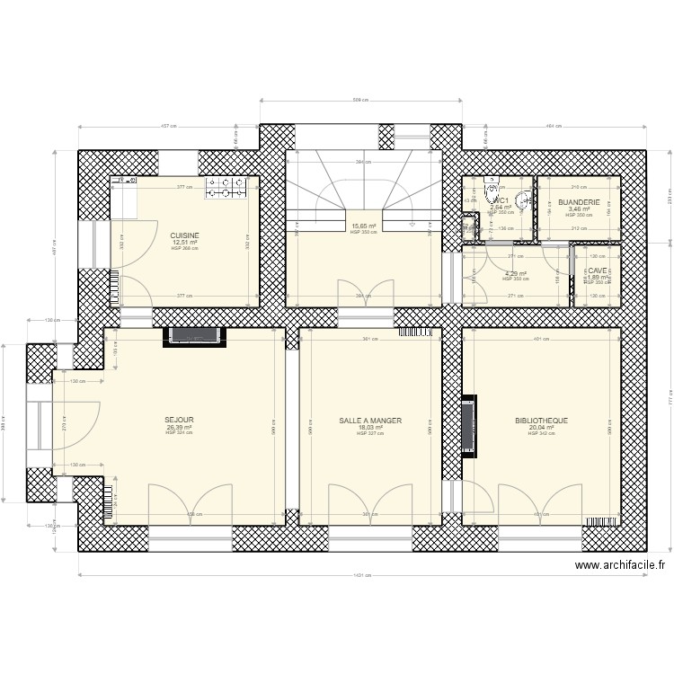 BOULARD_R0. Plan de 10 pièces et 105 m2