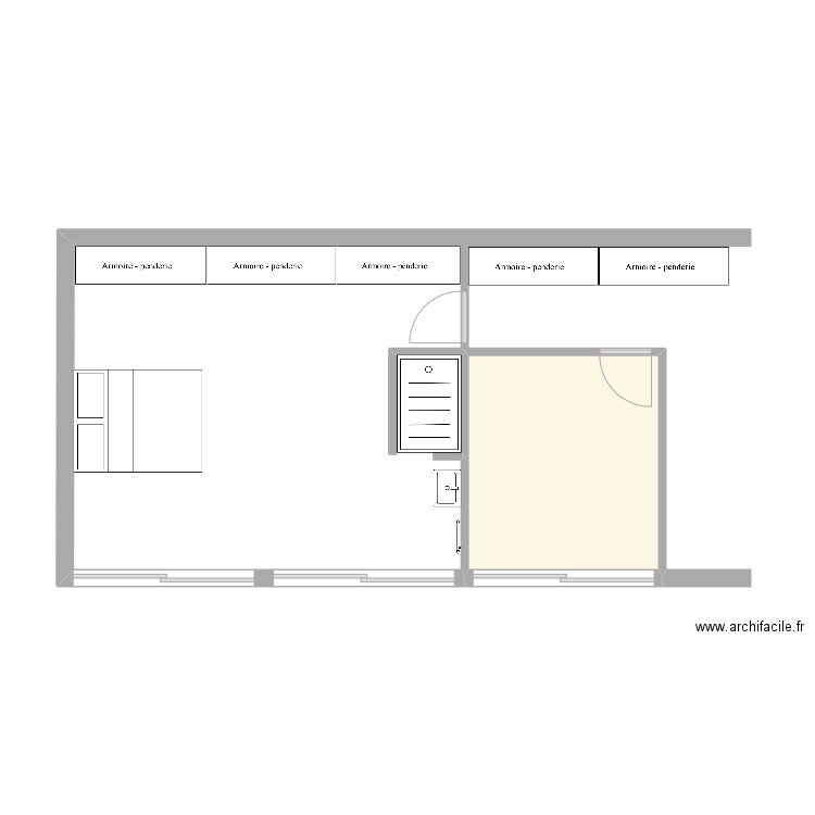 Chambre G.M Proposition 3. Plan de 0 pièce et 0 m2