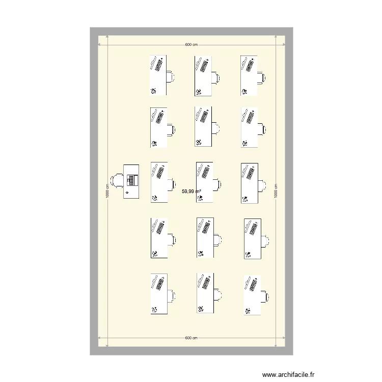 salle de classe. Plan de 