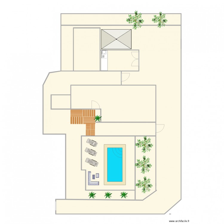 exterieur 3. Plan de 6 pièces et 233 m2