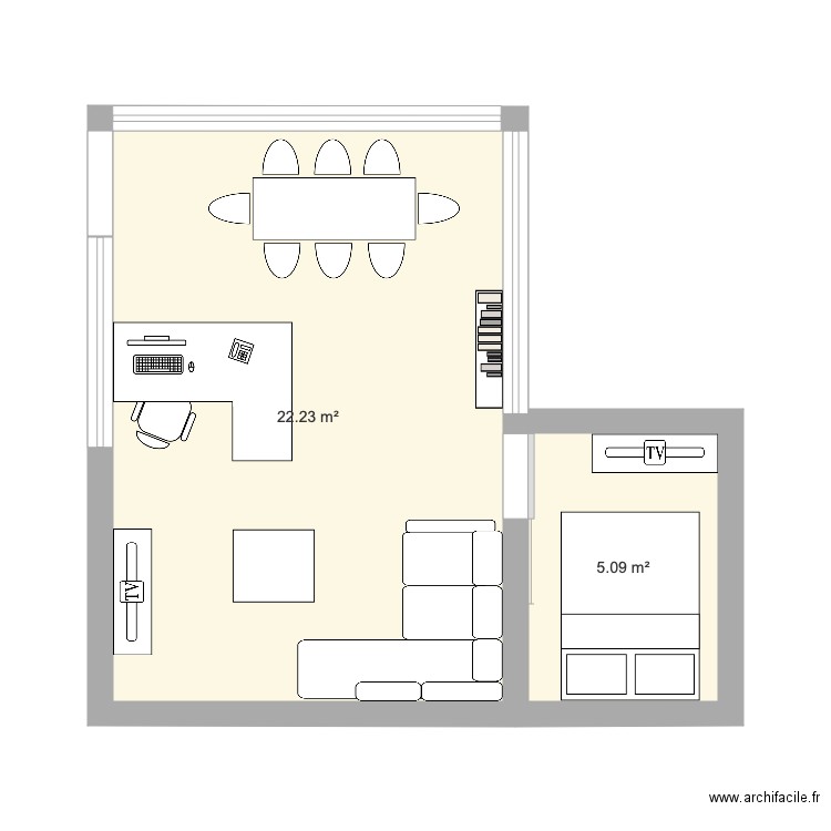 BUREAU 2. Plan de 0 pièce et 0 m2