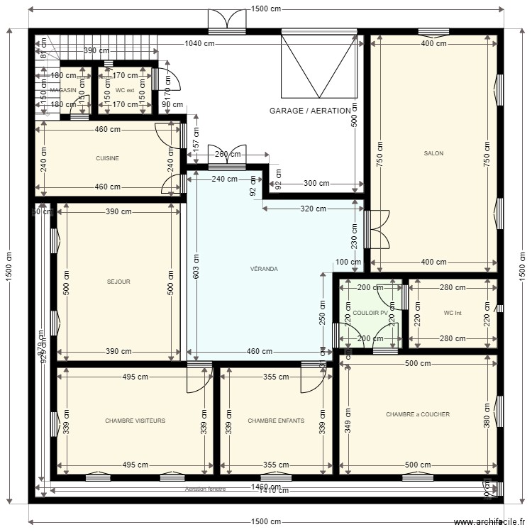 Plan de CHAMEKH 15x15 V2. Plan de 0 pièce et 0 m2