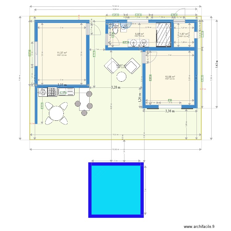 BUNG KYR déf 310523. Plan de 5 pièces et 108 m2