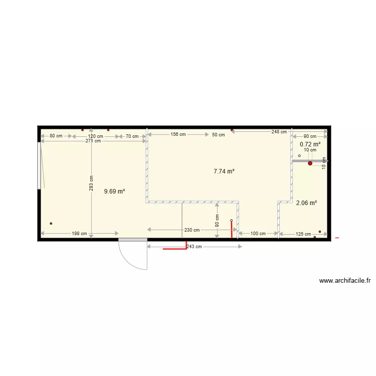 salle bain 1. Plan de 