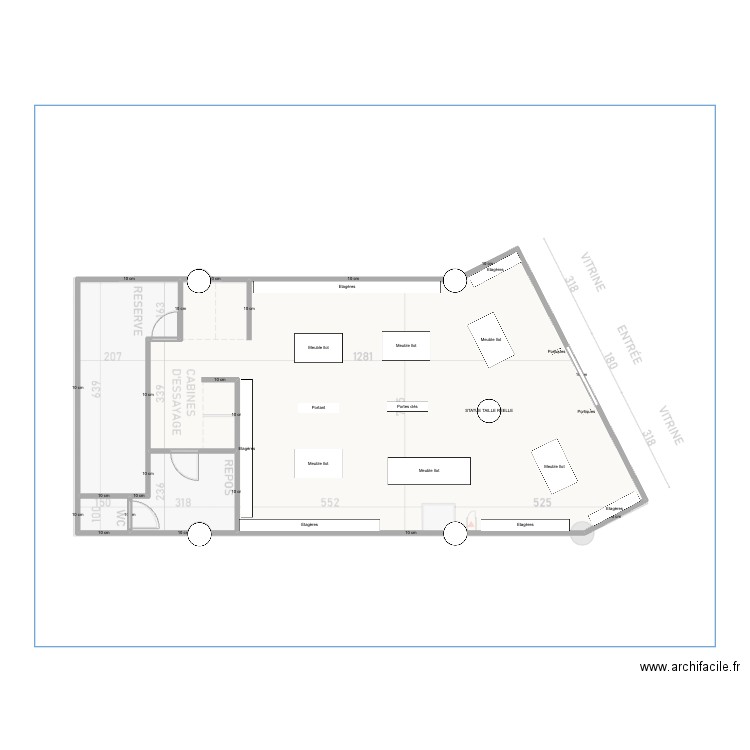 PA EURALILLE. Plan de 4 pièces et 105 m2