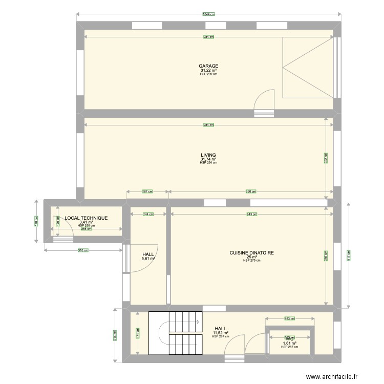 WEPION VIGNERONS. Plan de 7 pièces et 110 m2